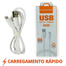 Cabo Carregador Turbo Rápido Reforçado V8, Tipo C, Iphone
