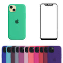 Capa Aveludada + Película 3D Compatível Iphone 15 Plus