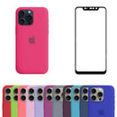 Capa Aveludada + Película 3D Compatível Iphone 15 Pro Max