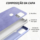 Capa Aveludada + Película 3D Compatível Iphone 15 Plus