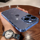 Case Clear Glitter com Bordas e Proteção nas lentes