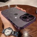 Case Clear Glitter com Bordas e Proteção nas lentes
