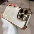 Case Clear com bordas anti impacto e proteção das lentes