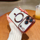 Case | Capinha Slim transparente PU com magsafe e proteção das lentes - Linha 17 iPhone
