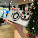 Case c/ suporte Cromado Diamante - iPhone