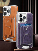 Case mais Carteira em couro