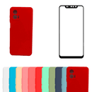 Capa Silicone Aveludada + Película 3D Compatível Moto G73