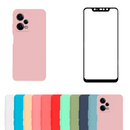 Capa Aveludada + Película 3D Compatível Redmi Note 12T Pro